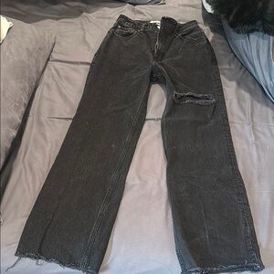 Men's Black Distressed Jeans
